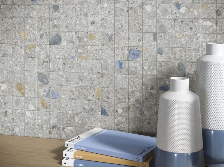 Stemar Baldocer Stracciatella Cenere 60x120 Mat Płytka Ścienna Podłogowa Gres