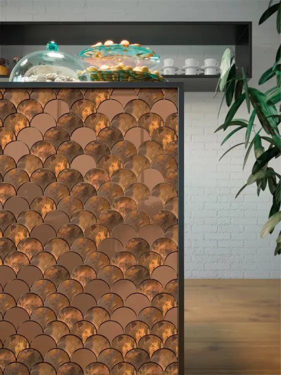 L'Antic Colonial Drop Copper Brushed 29,5x29,6 - Mozaika — ambient