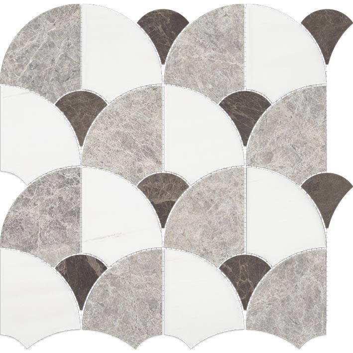L'Antic Colonial Figure Shell Dark 29,7x29,9 - Mozaika — plytka