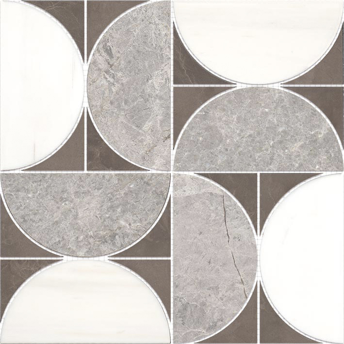L'Antic Colonial Figure Spiral Dark 29,9x29,9 - Mozaika — plytka