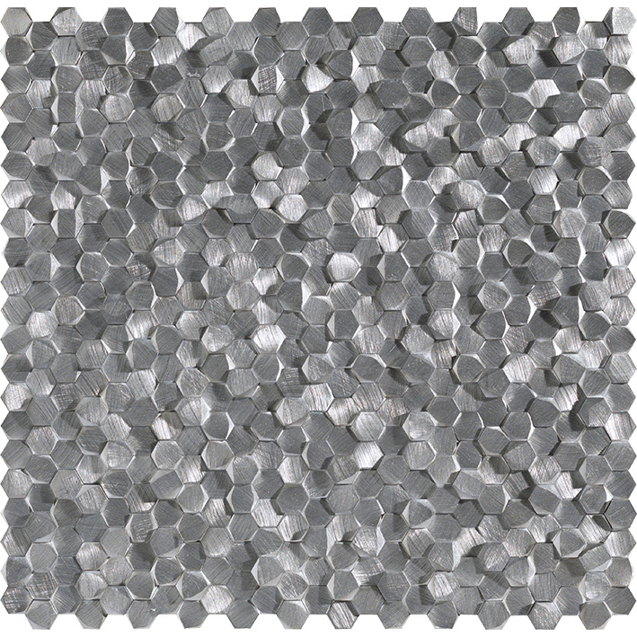 L'Antic Colonial Gravity Aluminium 3d Hexagon Metal 30,1x30,7 - Mozaika — plytka