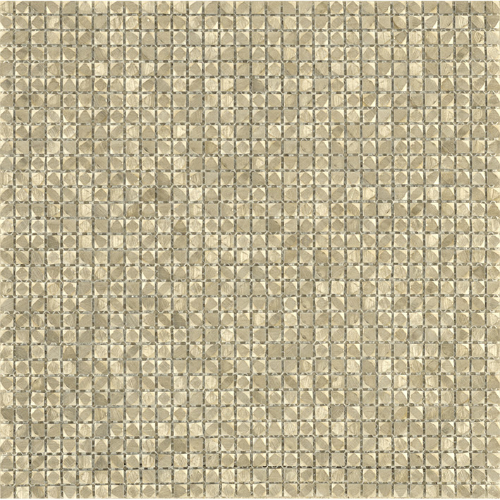 L'Antic Colonial Gravity Aluminium Cubic Gold 30,5x30,5 - Mozaika — plytka