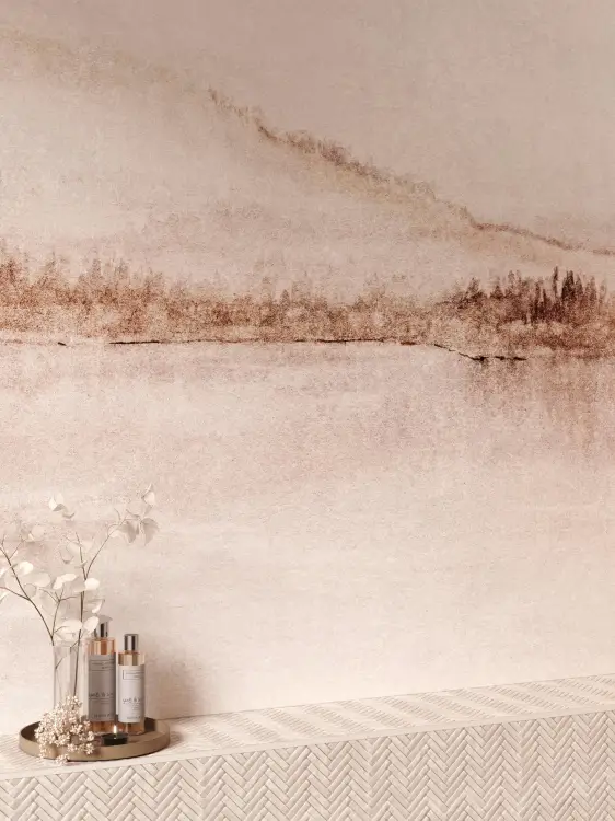 L'Antic Colonial Herringbone Mystic Beige 26x28 - Mozaika — ambient