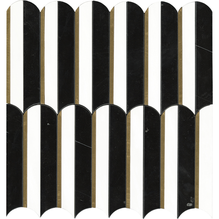 L'Antic Colonial Piano Black 30,5x30,5 - Mozaika — plytka