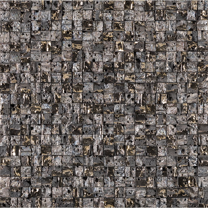 L'Antic Colonial Elite Lava Stone Mix Gold Silver 30x30 - Mozaika — plytka