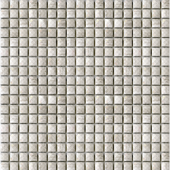 L'Antic Colonial Essential Diamond Silver Wood 30,5x30,5 - Mozaika — plytka