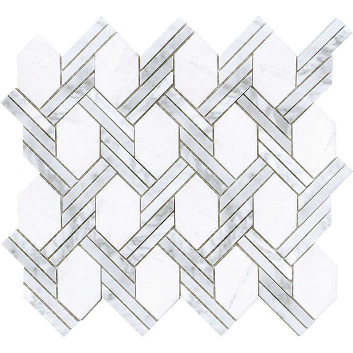 L'Antic Colonial Essential Net Carrara 29,6x32,7 - Mozaika — plytka