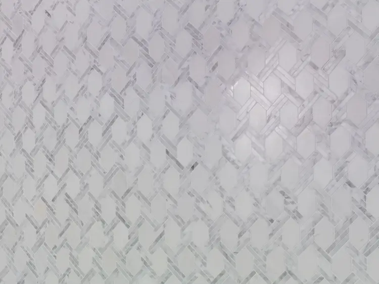 L'Antic Colonial Essential Net Carrara 29,6x32,7 - Mozaika — ambient