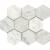 L'Antic Colonial World Hexagon Texture White 25,9x29,9 - Mozaika — plytka