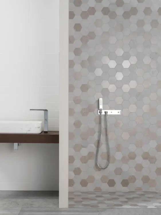 L'Antic Colonial World Hexagon Texture Grey 25,9x29,9 - Mozaika — ambient