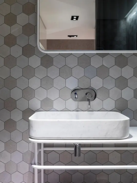 L'Antic Colonial World Hexagon Texture Grey 25,9x29,9 - Mozaika — ambient