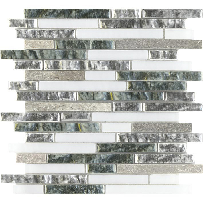 L'Antic Colonial Treasures Mist Shannan Strip 29,2x30,4 - Mozaika — plytka