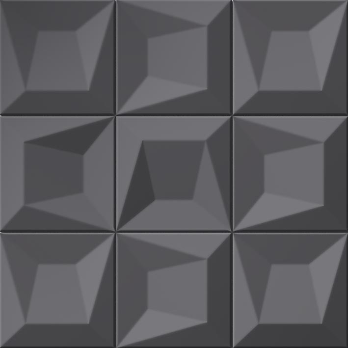 L'Antic Colonial Cosmos S4 Black 16x16 — plytka