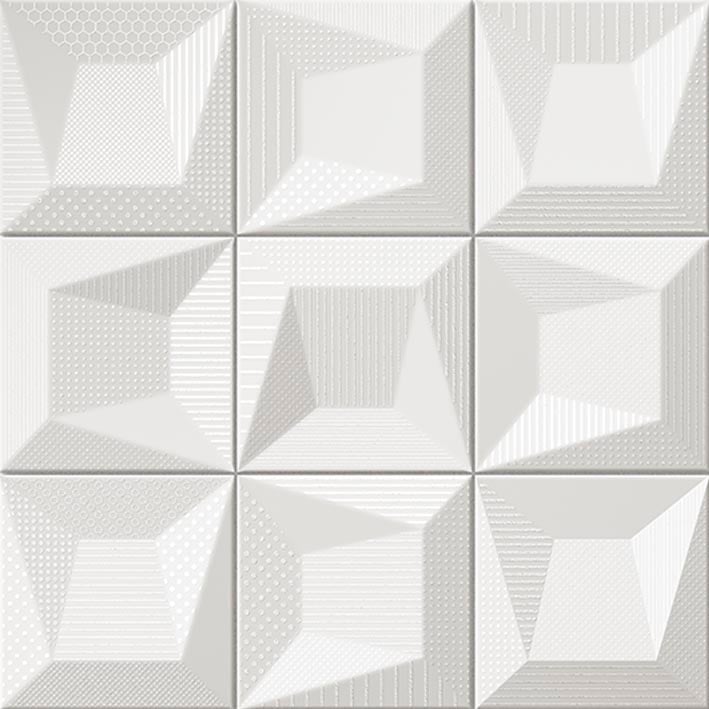 L'Antic Colonial Cosmos S4 Deco White 16x16 — plytka