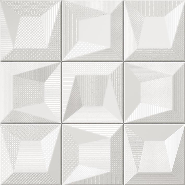 L'Antic Colonial Cosmos S4 Deco White 16x16 — plytka