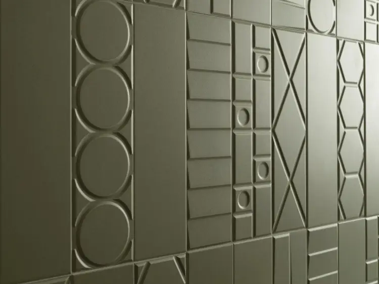 L'Antic Colonial Geo Deco Green 12,35x44,3 — ambient