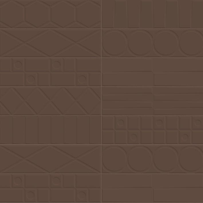 L'Antic Colonial Geo Deco Maroon 12,35x44,3 — plytka