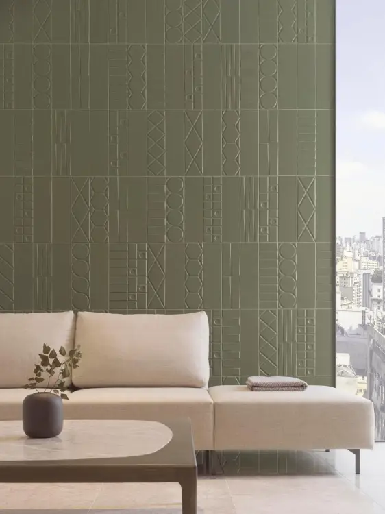 L'Antic Colonial Geo Green 12,35x44,3 — ambient