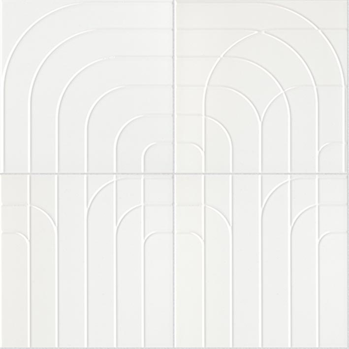 L'Antic Colonial Metropolitan Deco Snow 20x20 — plytka