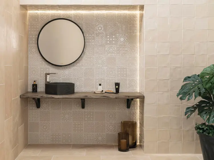 L'Antic Colonial Ronda Beige 16x16 — ambient