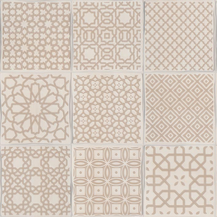 L'Antic Colonial Ronda Deco Beige 16x16 — plytka
