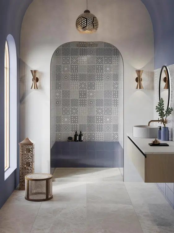 L'Antic Colonial Ronda Deco Marino 16x16 — ambient