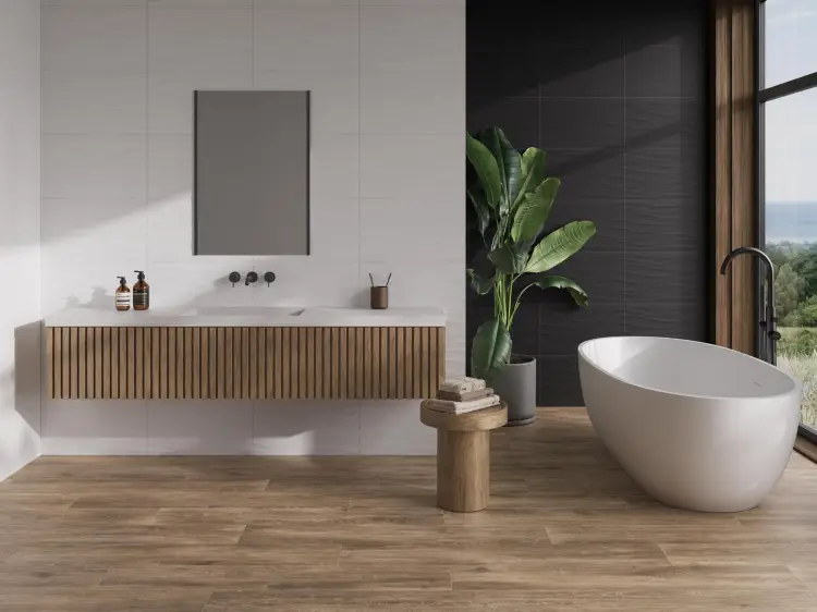 Pamesa Rlv. moss Blanco 33,3x55 mat — ambient