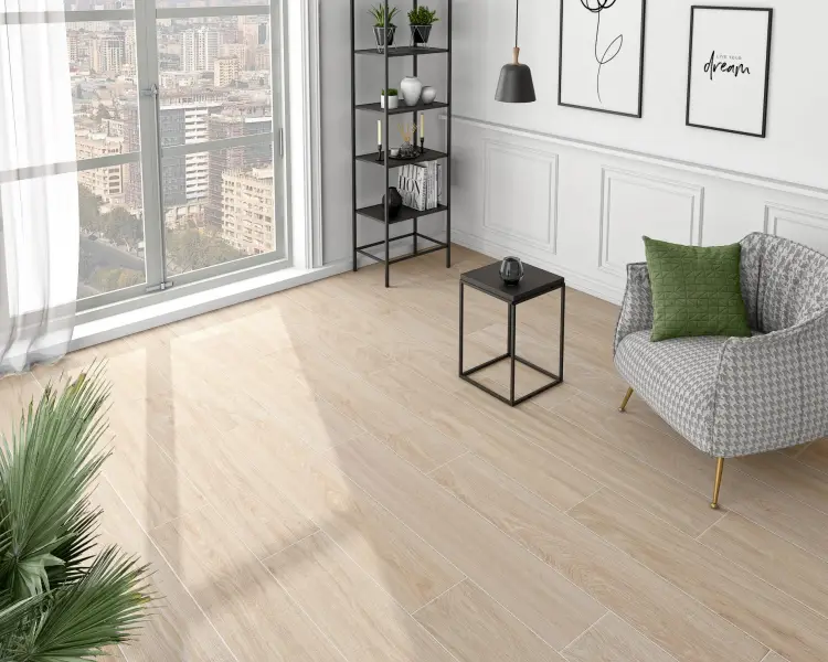 Pamesa Atrium Acadian Roble 23x120 mat — ambient
