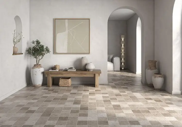 Pamesa Balistone Greige 15x15 mat — ambient