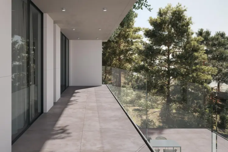 Pamesa Ext core Pro Coal 120x120 mat antypoślizgowa — ambient