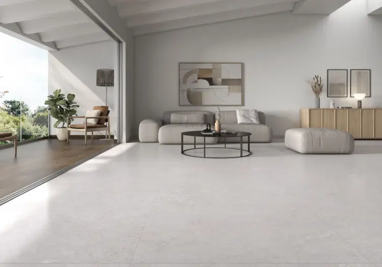 Pamesa Coralstone Marfil 120x120 mat — ambient