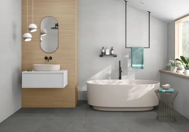 Pamesa Essentiale Omnia Beige 60x120 mat — ambient