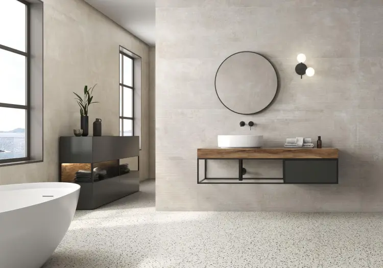 Pamesa Rlv. bogart Beige 60x120 mat — ambient