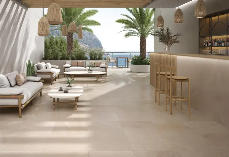 Pamesa Atrium Burlingstone Perla 60x120 mat — ambient