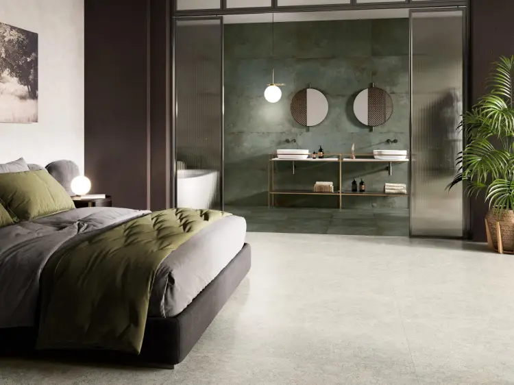 Pamesa Alloy M Azzurro 60x120 mat — ambient