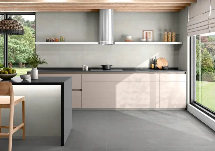Pamesa Atrium Basic Silver 60x120 mat — ambient