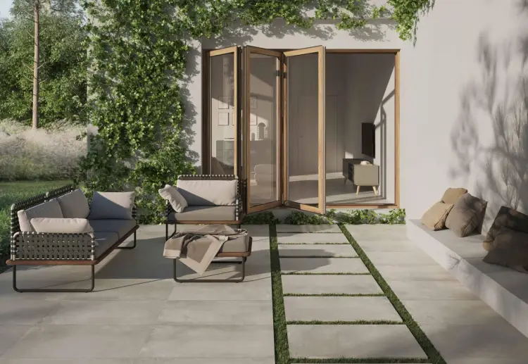 Pamesa Atrium Hazel Marfil 60x60 mat 20 mm antypoślizgowa — ambient
