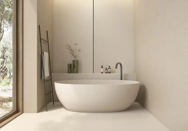 Pamesa Rlv. core White 33,3x100 mat — ambient