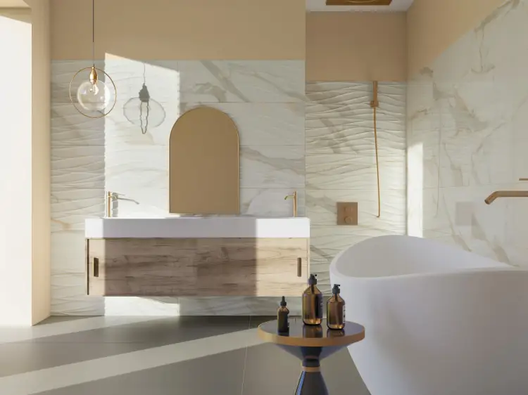 Pamesa Calacata Gold 30x90 połysk — ambient