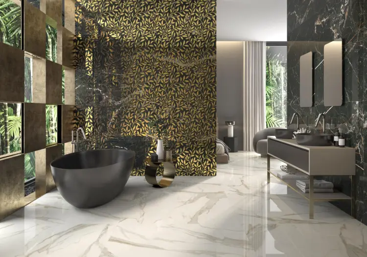 Pamesa Cr. Lux Laurants Brown 120x280 mat 6 mm — ambient
