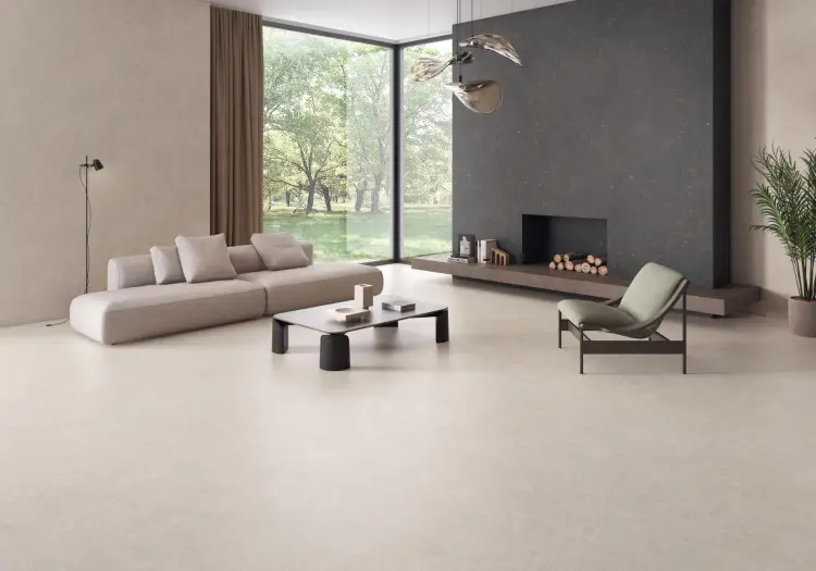 Pamesa Dune Clay 120x120 mat — ambient