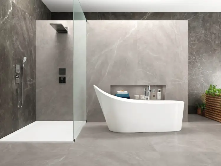 Baldocer Bayona Silver Natural 120x240 mat — aranżacja