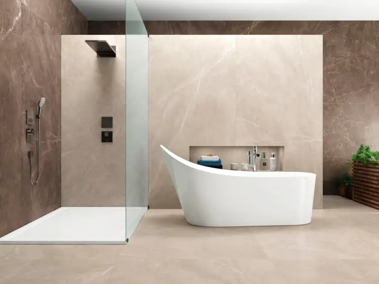 Baldocer Bayona Silver Natural 120x240 mat — aranżacja