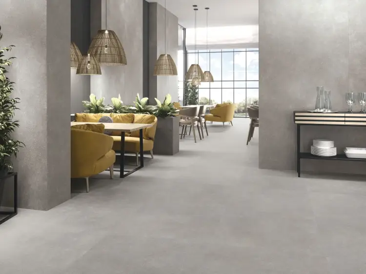 Baldocer Asphalt Off White 120x260 mat — aranżacja