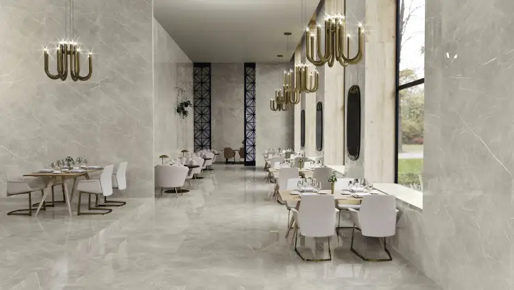 Baldocer Eternal Taupe Pulido 120x260 połysk — aranżacja