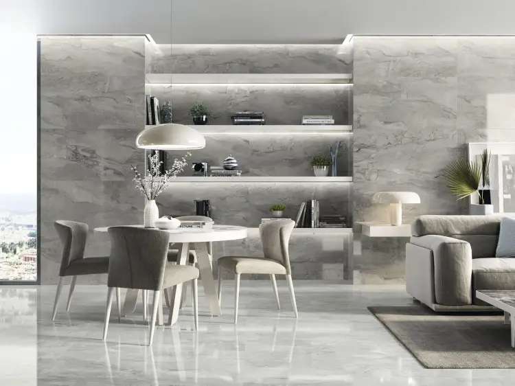 Baldocer Pienza Cenere Pulido 60x120 połysk — aranżacja