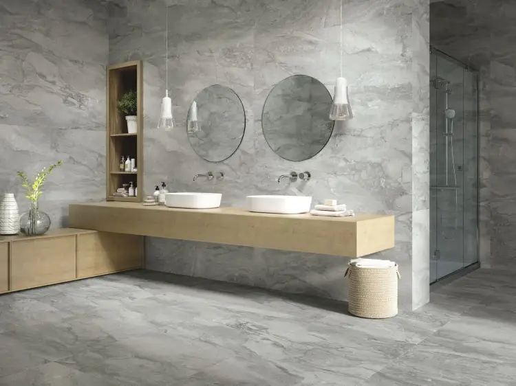 Baldocer Pienza Grigio Pulido 80x160 połysk — aranżacja