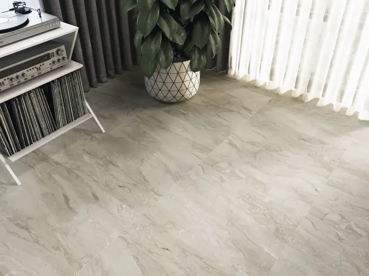 Baldocer Pienza Grigio Pulido 80x80 połysk — aranżacja