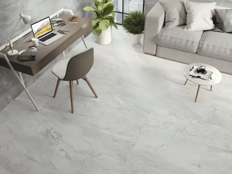 Baldocer Pienza Grigio Pulido 80x80 połysk — aranżacja