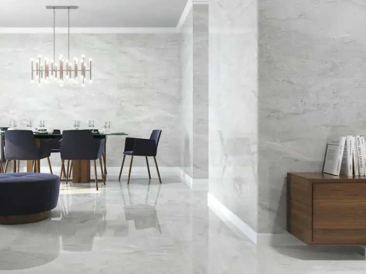 Baldocer Pienza Grigio Pulido 60x120 połysk — aranżacja